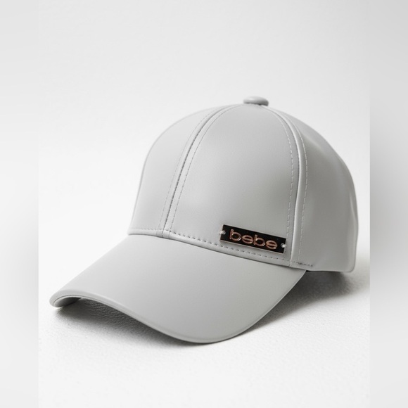 BEBE Women Gray Leather Baseball Cap By BERSERK SHIRE Fashions main image 2